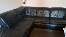 Schwarze couch echtleder gebraucht kaufen  Berlin