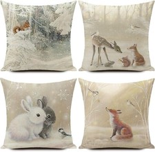 Animal christmas cushion for sale  LUTON