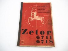 Zetor 6711 6718 Ciągnik Lista części zamiennych Lista części zamiennych 1972 na sprzedaż  Wysyłka do Poland