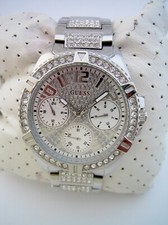 RELÓGIO FEMININO GUESS FRONTIER W1156L1 PULSEIRA DE AÇO INOXIDÁVEL CRISTAIS GENUÍNO comprar usado  Enviando para Brazil