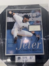 Foto emoldurada personalizada autografada por Derek Jeter 20-24 capa SI comprar usado  Enviando para Brazil