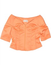 Blusa feminina GIO GUERRERI crop off ombro IT 44 poliéster laranja médio BQ92 comprar usado  Enviando para Brazil