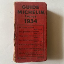 Guide michelin 1934 d'occasion  Zillisheim