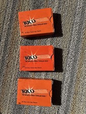 Rico 16 Tenor 16 Saxofone Alto 32 Palhetas Todas 2 1/2 Vintage Cond Lote 3 Caixas Abertas, usado comprar usado  Enviando para Brazil