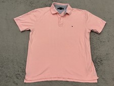 Usado, Camisa polo masculina Tommy Hilfiger grande rosa manga curta sólida golfe preppy comprar usado  Enviando para Brazil
