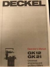 Deckel gk12 gk21 for sale  HUDDERSFIELD