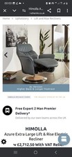 Himolla leather recliner for sale  CHICHESTER