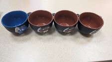 Brown blue mugs for sale  PETERBOROUGH