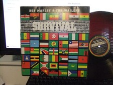 BOB MARLEY & THE WAILERS SURVIVAL LP ON TUFF GONG RECORDS Jamaica Dark Red Vinyl comprar usado  Enviando para Brazil