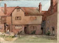 Frederick Charles Winby - Pintura em aquarela - Figuras externas de casas comprar usado  Enviando para Brazil