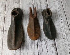 Lote de 3 formas de sapato vintage de ferro fundido para sapateiro comprar usado  Enviando para Brazil