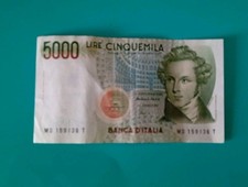 Lire 5000 banconota usato  Sarzana