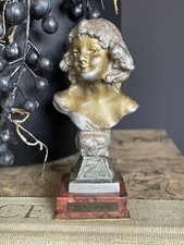 Vintage spelter bust d'occasion  Expédié en Belgium