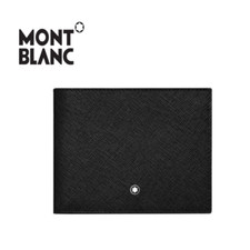 Carteira de Couro Masculina Montblanc Sartorial 6CC Modelo 116326 – Preta e Azul Índigo, usado comprar usado  Enviando para Brazil