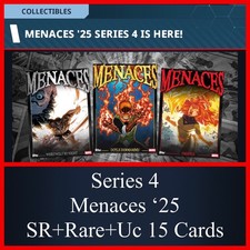 SÉRIE 4 MENACES 25 SR+RARO+UNC 15 CONJUNTO DE CARTAS-TOPPS MARVEL COLLECT comprar usado  Enviando para Brazil