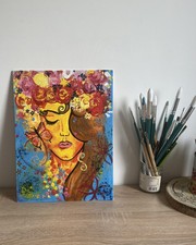 Woman flowers quadri usato  Cosenza