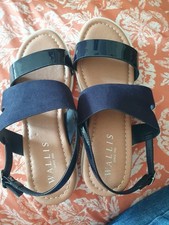 Navy strappy cork for sale  OLNEY