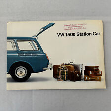 Folheto de vendas de carros Volkswagen VW 1500 Station Wagon catálogo publicidade vintage comprar usado  Enviando para Brazil