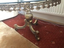 Brass glass round for sale  ENFIELD