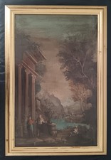 Paesaggio olio tela usato  Roma