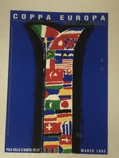 Poster originale coppa usato  Verbania