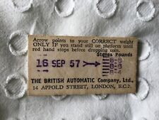 1957 weight machine for sale  HASTINGS