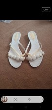Clarks white slippers for sale  PRESTON