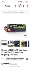 Vonic 7000mah lipo gebraucht kaufen  Delmenhorst