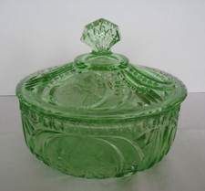 Vintage glasschale deckel gebraucht kaufen  Deutschland
