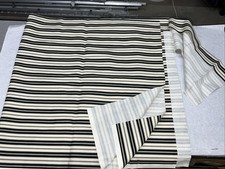 Material remanescente 3 jardas tecido designer listra bege ~108”x108”, usado comprar usado  Enviando para Brazil