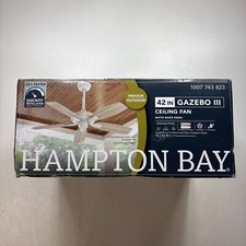 Hampton Bay Gazebo III 42 pol. Ventilador de teto branco fosco interno/externo com classificação úmida comprar usado  Enviando para Brazil