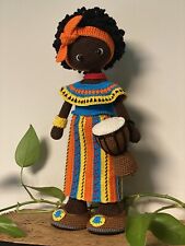 Afrikanische puppe gehäkelt gebraucht kaufen  Kamen