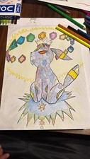 Disegno umbreon evoluzioni usato  Reggio Emilia