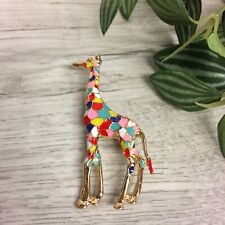 Giraffe brooch multicoloured for sale  SHREWSBURY