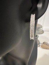 sterling hinged hoop earring for sale sterling hinged hoop earring for sale Niles