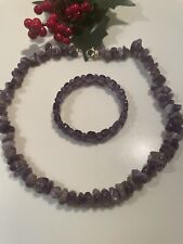 Collana bracciale ametista usato  Roma