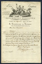 SUP - Lettre de CREMONA (Répub. CISALPINE, état satellite de la France) - 1801, usado comprar usado  Enviando para Brazil