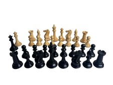 Juego de piezas de ajedrez Staunton solo con caja 34 piezas segunda mano  Embacar hacia Mexico