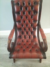 Red leather buttoned for sale  WELLING