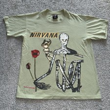 Camiseta vintage anos 90 1993 Nirvana incesticida tamanho G etiqueta gigante comprar usado  Enviando para Brazil
