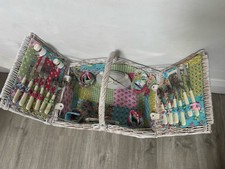 vintage wicker picnic basket for sale  NEWTON-LE-WILLOWS