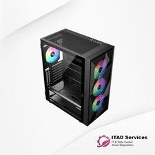 Gabinete de computador SAMA 3509 ATX PRETO malha de aço frontal vidro temperado torre média comprar usado  Enviando para Brazil