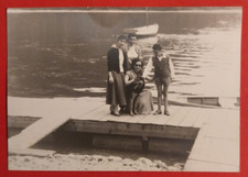 Usado, Foto De Mujeres Y Niños En El Embarcadero Barco 1940 - 50 C. ( F 23 ) comprar usado  Enviando para Brazil