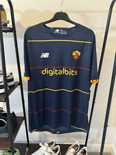 Usado, Camisa Roma 2021/22 Azul 4º Kit Novo com etiquetas New Balance Tamanho Masculino GG Rara #9 Abraham comprar usado  Enviando para Brazil