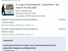 Lionel richie köln gebraucht kaufen  Bad Salzuflen
