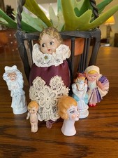 Surtido de 6 muñecas antiguas - figuras segunda mano  Embacar hacia Mexico