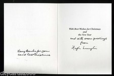 Christmas card signed for sale  WELLS
