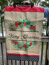 Merry christmas burlap for sale  Monroe