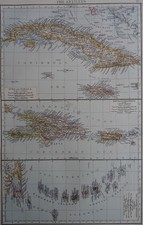 Victorian map 1896 for sale  UK