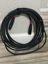 Cabo de microfone ELECAN 25' pés XLR balanceado blindado baixo ruído preto TESTADO comprar usado  Enviando para Brazil
